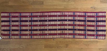 Voile de femme, ajare, fsoie polychrome avec...