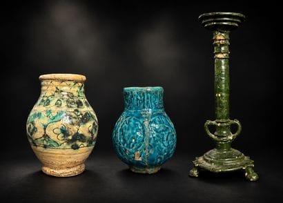 Lot de céramiques persanes dans le goût médiéval
Iran,...