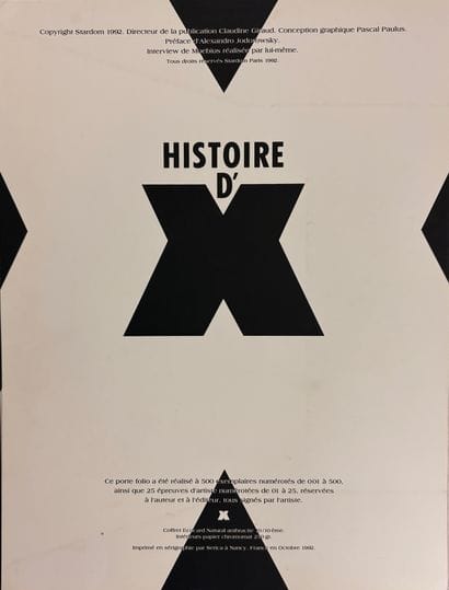 Moebius - Histoire d'X: Numbered (HC) and...
