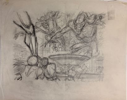 Bob Brown - Set of 5 pencil drawings: Preliminary...