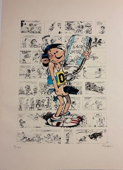 Franquin - Screen Print/Offset: Gaston and...