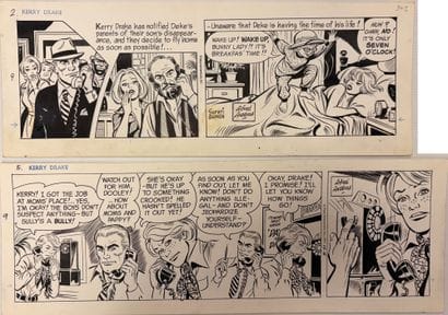 Alfred Andriola - Set of 2 original comic...