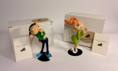 Franquin - Leblon-Delienne: Set of 2 figurines.
Gaston...