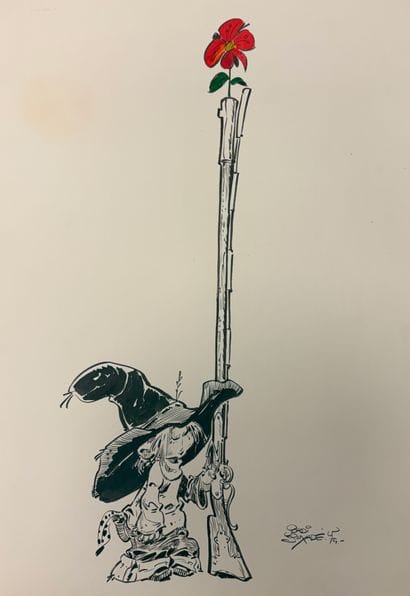 Jordi Buxade - Set of 7 autographs/drawings:...