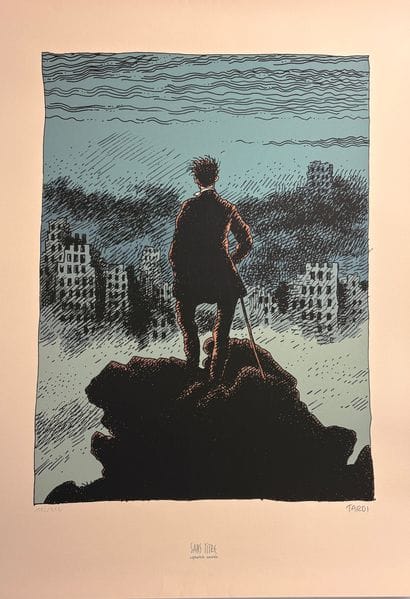 Tardi - Screen Print/Offset: A Man Seen from...