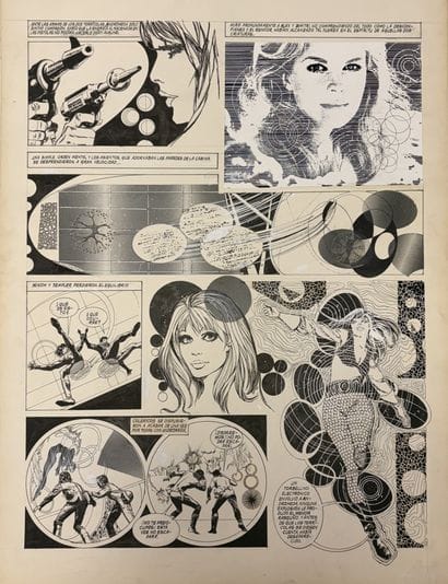 Guinovart - Original Drawing: A magnificent...