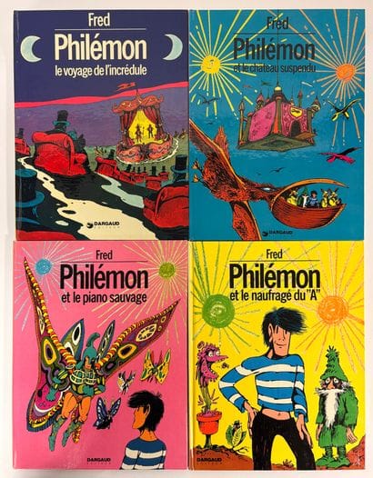 Fred - Set of 4 signed copies: Philémon 1,...