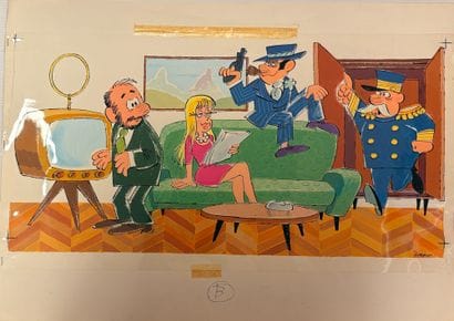 Carlo Peroni - Set of 7 drawings/illustrations:...