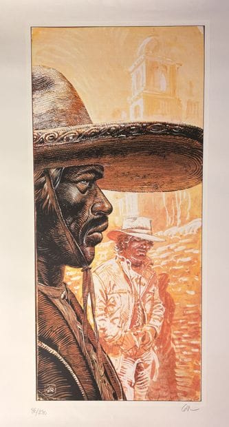 Giraud - Screen Print/Offset: Blueberry and...