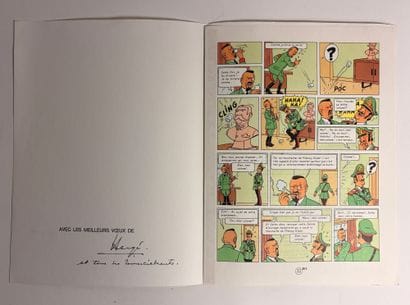Hergé - 1978 Greeting Card: Reproduction...