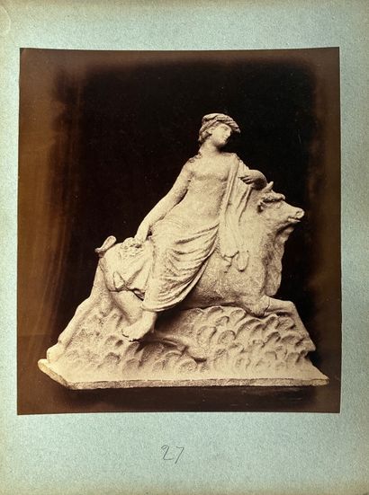 PHOTOGRAPH 
in sepia depicting a 
terracotta...
