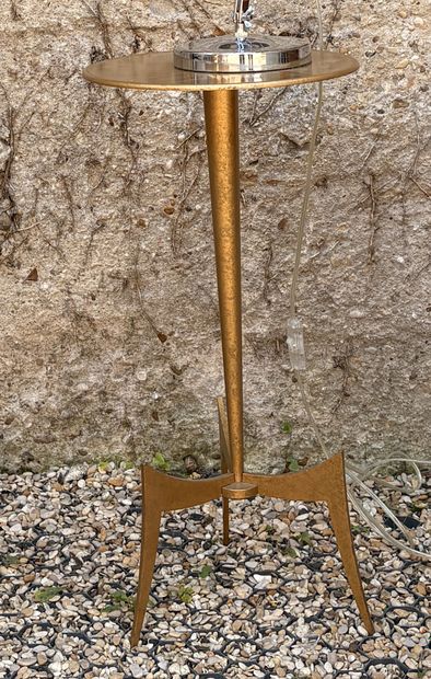 TRIPOD SIDE TABLE 
made of gold-plated metal
H:...