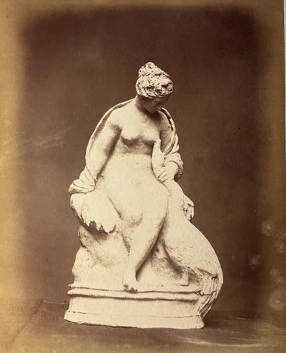 PHOTOGRAPH 
in sepia depicting a Tanagra....