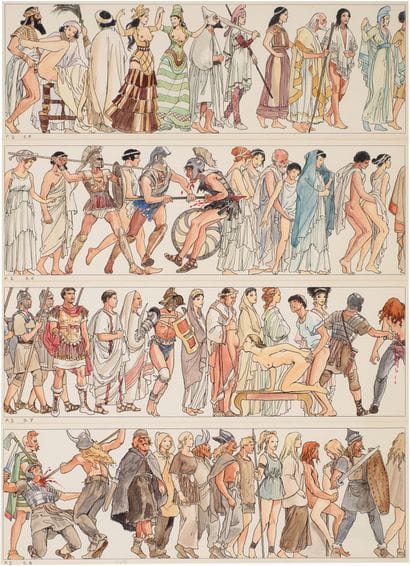 * Milo MANARA (né en 1945)
Bolero
Encre de...