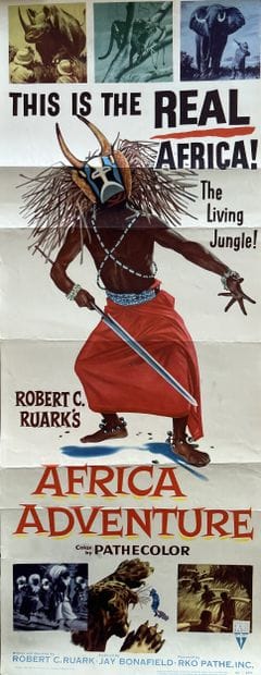 AFRICA ADVENTURE Robert C. Ruark 1954 36x92cm...