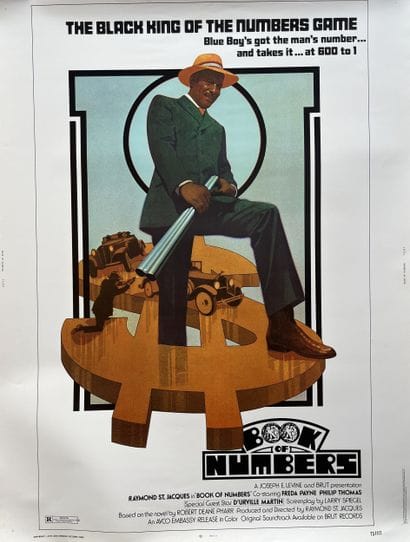 BOOK OF NUMBERS Raymond St Jacques 1973 76x100cm...