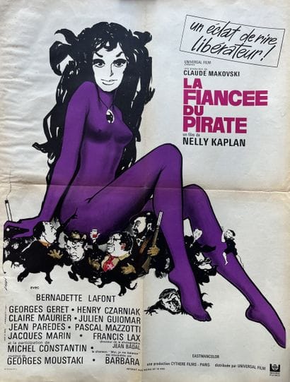 THE PIRATE'S FIANCEE Nelly Kaplan 1969 60x80cm...