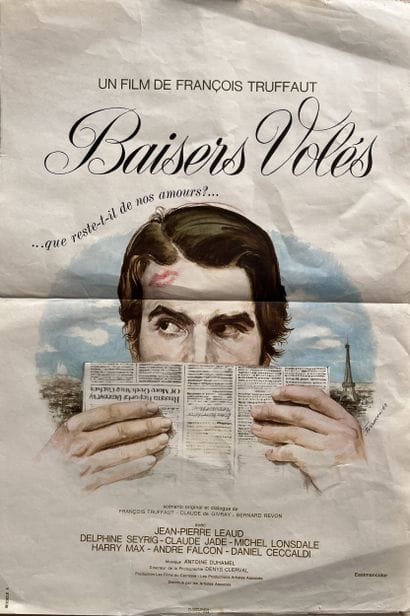 BAISERS VOLÉS Francois Truffaut 1968 40x60cm...