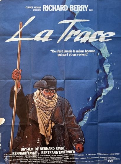 LA TRACE Bernard Favre 1983 120x160 cm French...