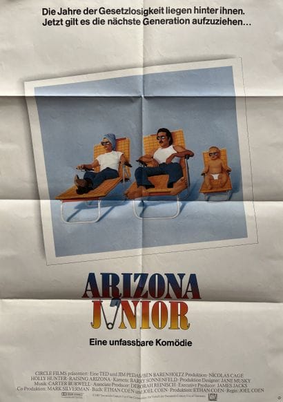 ARIZONA JUNIOR Joel Coen 1987 80x124cm Affiche...