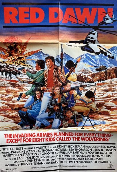 RED DAWN John Milius 1984 70x100cm English...
