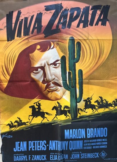 VIVA ZAPATA Elia Kazan 1952 120x160cm French...