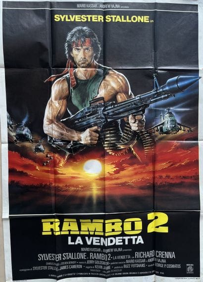RAMBO II by George P. Comastos, 1985, 100x140...