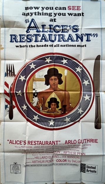 ALICE'S RESTAURANT Arthur Penn 1969 105x205cm...