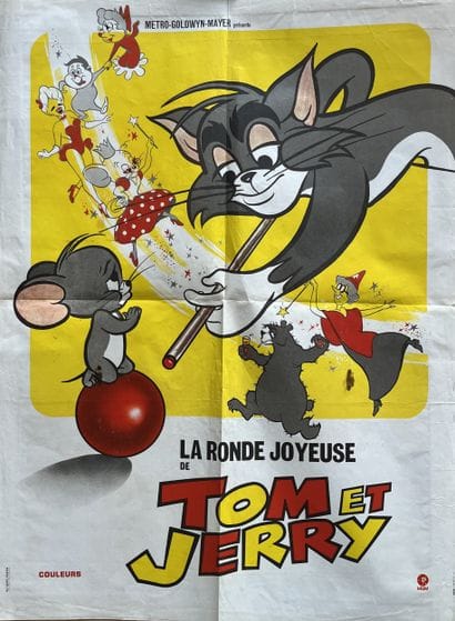 TOM AND JERRY'S JOYFUL DANCE c.1969 60x80cm...