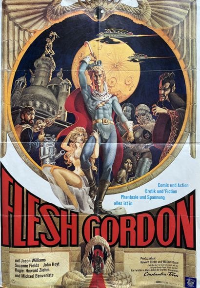 FLESH GORDON Howard Ziehn 1974 60x84cm Affiche...