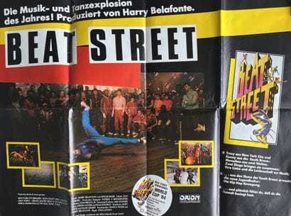 BEAT STREET Stan Lathan 1984 124x80cm Affiche...