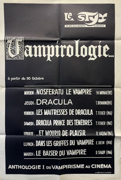 VAMPIROLOGIE (ANTHOLOGIE 1 DU VAMPIRISME...
