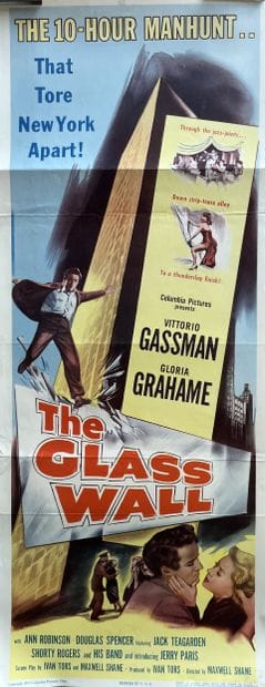THE GLASS WALL Max Well Shane 1953 36x92cm...