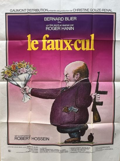LE FAUX-CUL Roger Hanin 1975 120x160cm Affiche...