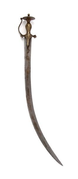 Talwar Inde, XIXe siècle Longueur: 80,5 cm...