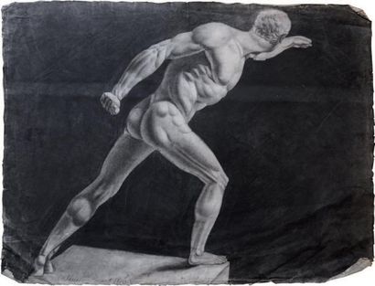 ECOLE FRANCAISE XIXème
Étude d'après le gladiateur...