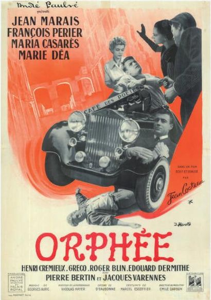ORPHEE Réalisé par Jean COCTEAU en1950
Affiche...