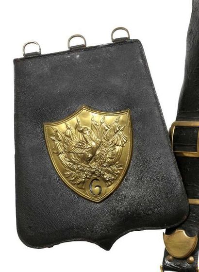 Sabretache de troupe du 6ème régiment de...