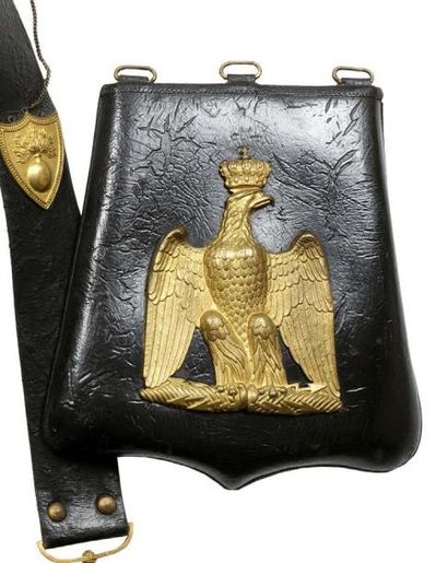 Sabretache de petite tenue d'officier de...