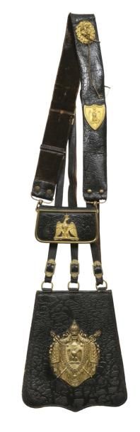 Sabretache de petite tenue d'officier de...