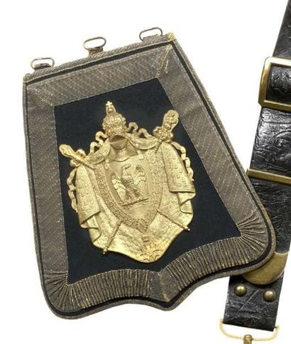Sabretache de grande tenue d'officier des...