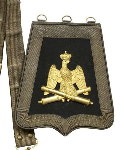 Sabretache de grande tenue d'officier de...
