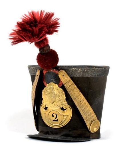 Shako d'officier de carabiniers du 2ème léger....