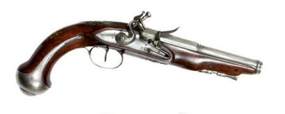 Pistolet de voyage. (Fin du XVIIIème siècle)...