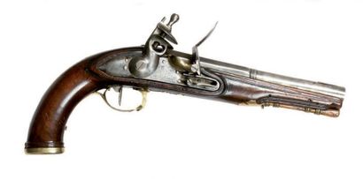 Pistolet d'officier. (1er Empire) Platine...