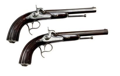 Paire de pistolets de combat d'officier (vers...