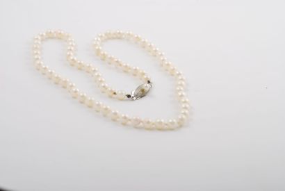 Collier de perles de culture à fermoir en...