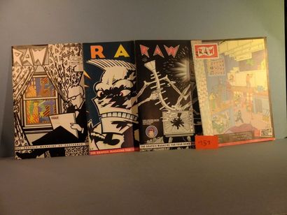 Raw: Lot de 4 revues. 1 (1980), 2 (1980)...