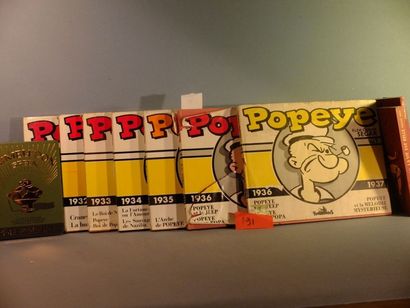 Lot de 9 albums dont Segar. Segar: Popeye:...