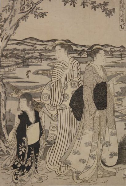 Estampe d'Eishi, benigirai (imprimée sans...